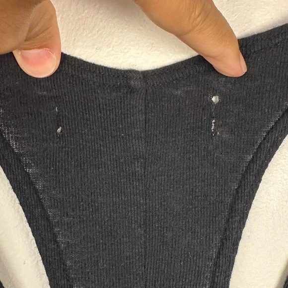 Free People Ready To Go One Cut Out Wide Leg Relaxed Peachy Jumpsuit Women’s M - Picture 11 of 12